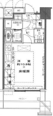 セントラルパークタワー ラ・トゥール新宿の間取り画像