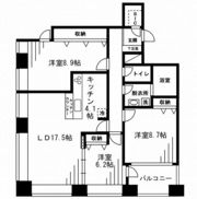 レジディアタワー麻布十番の間取り画像