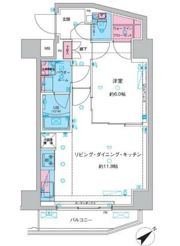 ジェノヴィア三ノ輪Ⅲスカイガーデンの間取り画像
