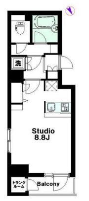マリオン新宿河田の間取り画像