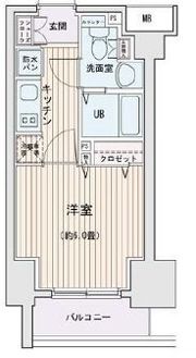 エスティメゾン錦糸町Ⅱの間取り画像