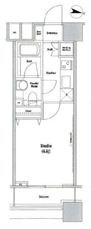 ファーストリアルタワー新宿の間取り画像