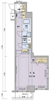 メインステージ浅草橋駅前の間取り画像