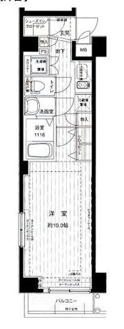 メインステージ浅草橋駅前の間取り画像