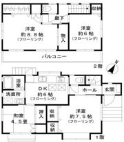 和泉1丁目戸建ての間取り画像