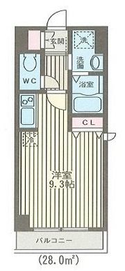 レスポワール佃の間取り画像