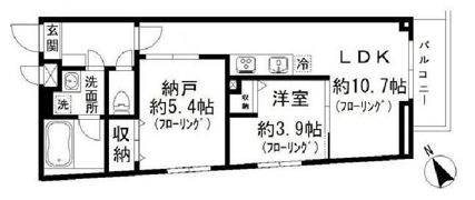 はなぶさマンションの間取り画像