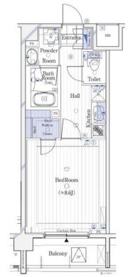ガリシア新宿WESTの間取り画像