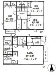 マノワールの間取り画像