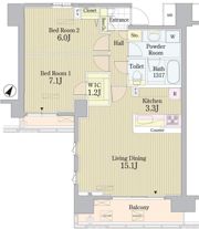 PRIME URBAN 東中野 COURTの間取り画像
