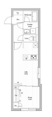 コンポジット渋谷本町の間取り画像