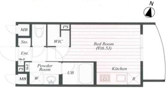 B CITY APARTMENT SHINJUKU NWの間取り画像