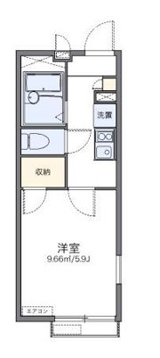 レオパレスマリンドゥシャンスの間取り画像
