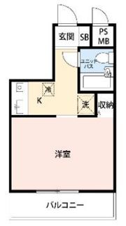 スカイコート新宿第10の間取り画像