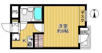 スカイコート新宿第5の間取り画像