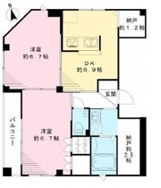 ビューノ北新宿の間取り画像