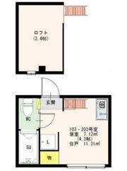 ル・メゾン中野新橋の間取り画像