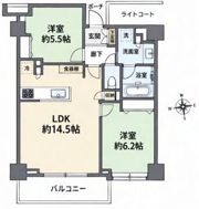 ライフピア新宿中落合の間取り画像