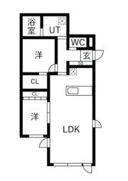 シエル中野坂上の間取り画像