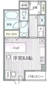 コンフォート荻窪の間取り画像