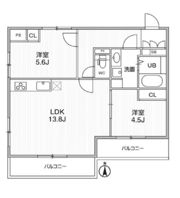 THE PALMS MUSE 新江古田の間取り画像