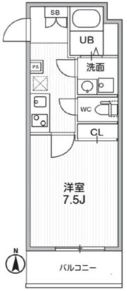 THE PALMS MUSE 新江古田の間取り画像