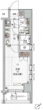 プレール・ドゥーク新宿中落合Ⅱの間取り画像