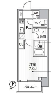シーズンフラッツ押上の間取り画像