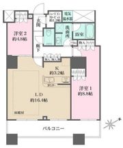 ザ・パークハウス西新宿タワー60の間取り画像