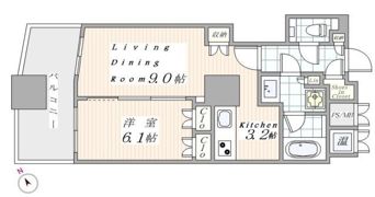 ザ・パークハウス西新宿タワー60の間取り画像