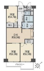 シャルマンコーポ池袋の間取り画像