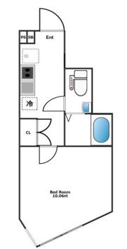 アンベリール東高円寺の間取り画像