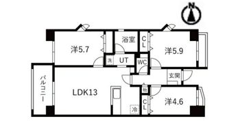 アクティ目黒駅前 2号棟の間取り画像