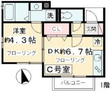 ヴィーブル代沢の間取り画像