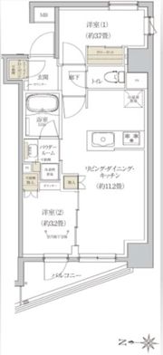プレミアムフラット東京亀戸の間取り画像