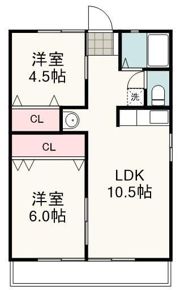 シティハイム万松荘の間取り画像