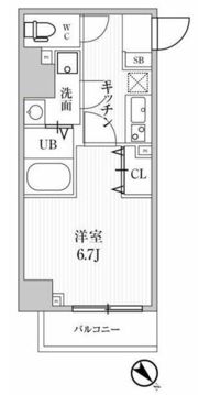 ALTERNA池袋EASTの間取り画像