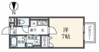 フェルテ桃園の間取り画像