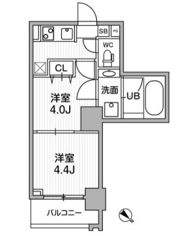 リテラス三軒茶屋サウスの間取り画像