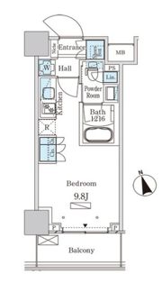 パークアクシス大塚ステーションゲートタワーの間取り画像