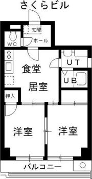 さくらビルの間取り画像