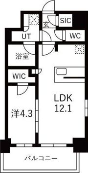 プレサンス ロジェ 車道駅前SOUTHの間取り画像