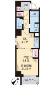 セピアスタジオの間取り画像
