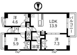 アクティ目黒駅前2号棟の間取り画像