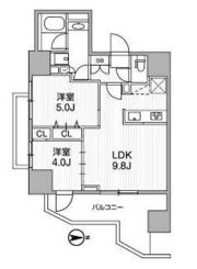 LUNIQ新御徒町Ⅰの間取り画像