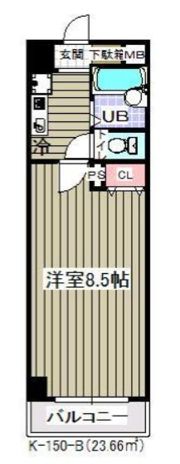 ガディス・パーク行徳壱番館の間取り画像
