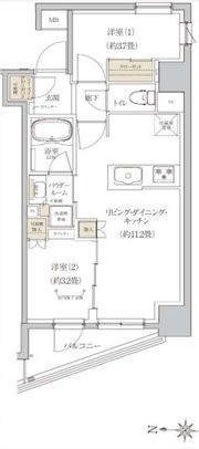 プレミアムフラット東京亀戸の間取り画像