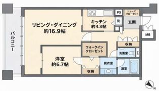 Daiwa リバーゲートレジデンス 南ウイングの間取り画像