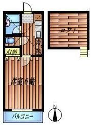 テラス三ツ木の間取り画像