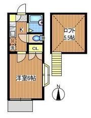 テラス三ツ木の間取り画像